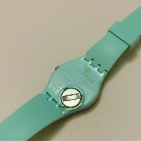 Swatch Lady Long Strap Mint Watch - Picture 5 of 8